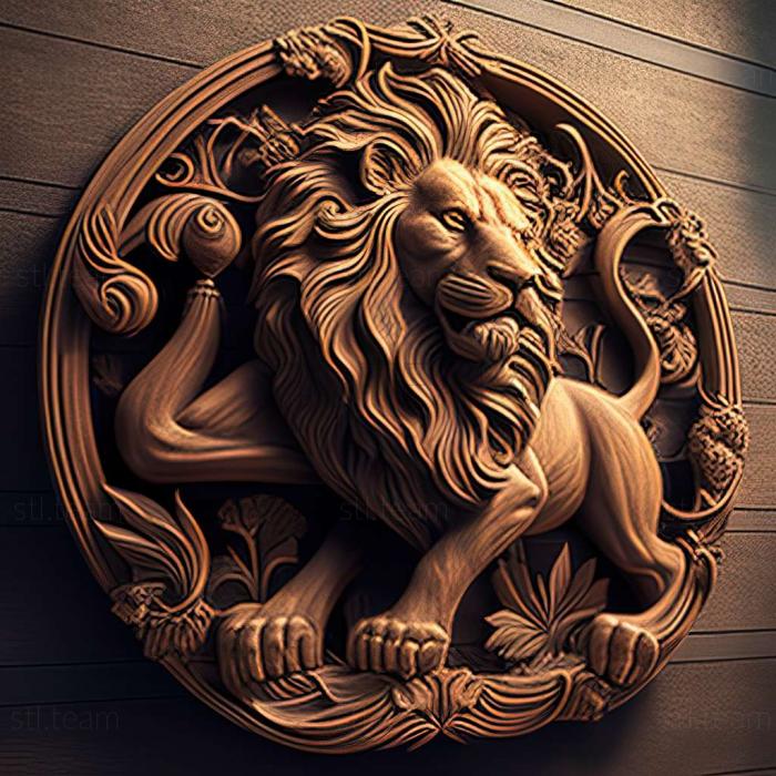 3D модель Gripsholm Lion известное животное (STL)